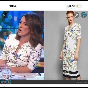 Ted baker EVRELY Dress Hummingbird highgrove 
bodycon midi pencil